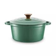 Barbary & Oak Støpejernsgryte Rund Grønn 4L