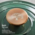 Barbary & Oak Støpejernsgryte Rund Grønn 4L (573-BO800251GRN)