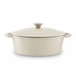 Barbary & Oak Støpejernsgryte Oval Kremhvit 3L (573-BO800252CRM)