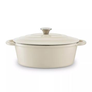 Barbary & Oak Støpejernsgryte Oval Kremhvit 3L (573-BO800252CRM)