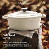 Barbary & Oak Støpejernsgryte Oval Kremhvit 3L (573-BO800252CRM)