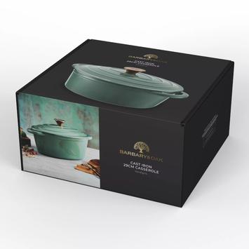 Barbary & Oak Støpejernsgryte Oval Grønn 3L (573-BO800252GRN)