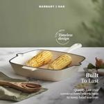 Barbary & Oak Grillpanne Støpejern Kremhvit 26cm (573-BO800256CRM)