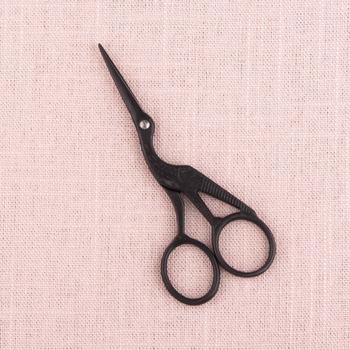 Mauds Storkesaks broderisaks matt-sort 11.5cm (816-18538)