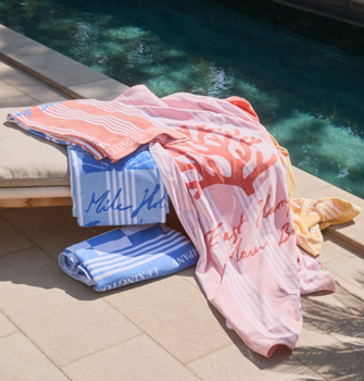 Lexington Strandhåndkle Long-Island Rosa 100x180 (588-12520092-pink)