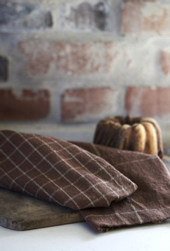 Jakobsdals Lunnevik Stoffservietter Brunrutet 4pk (786-2331687)