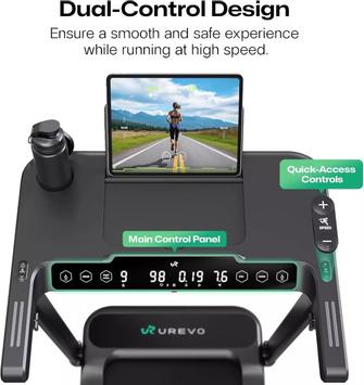 Urevo Foldi-3S Tredemølle m/ stigningsfunksjon,  12km/t (URTM037)
