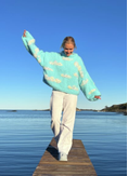 Ingrid Raadim Strikkepakke Skyhigh-genser Fnugg-in-Florence Karibisk-Blå_str.XL-XXL (1500043067S9845)