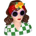 Kersten Vase Fashion-Lady Grønn-Rutet H29 (817-KAL-5286)
