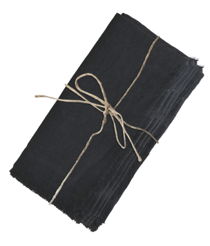 Chic Antique Stoffservietter Sort 4pk