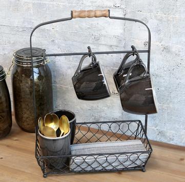 Chic Antique Kjøkkenoppbevaring Metall 6-knagger