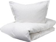 Borås Cotton Felicia Sengesett Krepp hvit-sand (479-120293,120294)