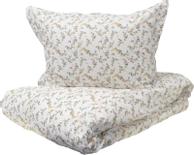 Borås Cotton Felicia Sengesett Krepp hvit-blomster (479-120296,120297)