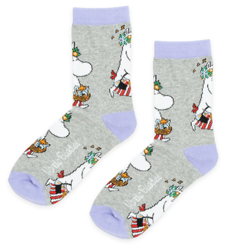 Mummi Sokker Mummimamma-Grå Dame_str.36-42 (708-MMAMMA17B)