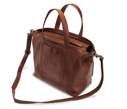 Muud Hiba Zip Veske Rich-Brown (569-2081-RB)