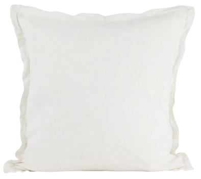 Lama Putetrekk Lin med kant 50x50cm Hvit (415-45018)