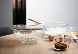 Modern House Glassbolle med lokk 2L