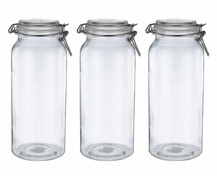 Modern House Sogn Glasskrukker 3stk 1,2L