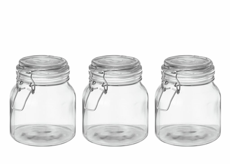 Modern House Sogn Glasskrukker 3stk 0,5L