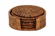 Ziczac Glassbrikker m/holder Brun 6stk (655-60203665)