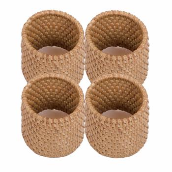 Ziczac Serviettringer Rotting Beige 4stk (655-46203919)