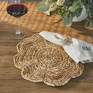 Riviera Maison Dekkebrikke Blooming-Flower Ø38 bananblader (443-576490)