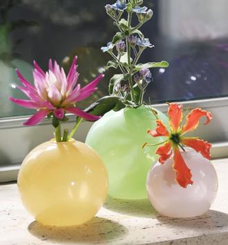 &Klevering Bubblegum Vase Grønn Ø13,5xH13,5