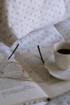 Borås Cotton Felicia Sengesett Krepp hvit-sand (479-120293,120294)