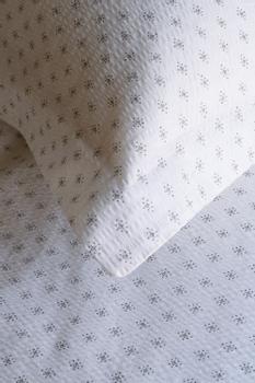 Borås Cotton Felicia Sengesett Krepp hvit-sand