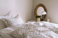 Borås Cotton Felicia Sengesett Krepp hvit-sand (479-120293,120294)