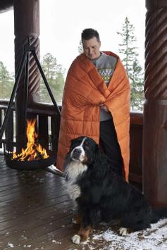 Norsk Dun Out&About Dunpledd Orange (479-114998)