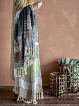 Bloomingville Isnel Pledd Brun Bomull 130x160