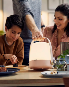 Kooduu LiteUp Lampe Rose Oppladbar H26