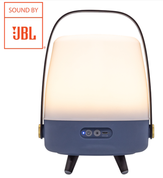 Kooduu LiteUp-Play JBL-Høyttaler-Lampe Ocean-Blue Oppladbar H40