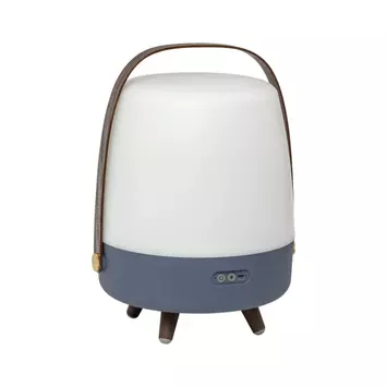 Kooduu LiteUp-Play Høyttaler-Lampe Ocean-Blue Oppladbar H40 (711-KO06-0103LS010-00)