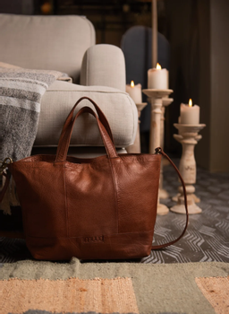 Muud Hiba Prosjektveske Skinn RichBrown (569-QB-4349-RB)