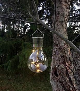 BC Lyspære m/oppheng Solcelle 1stk