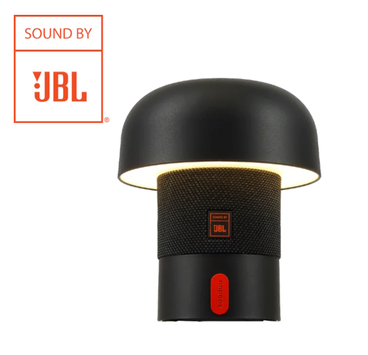 Kooduu SensaPlayMini JBL-høyttaler lampe oppladbar antrasitt H16cm