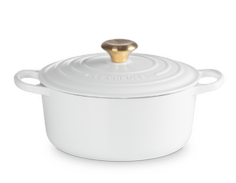 Le Creuset Støpejernsgryte Signature Hvit 4,2L