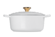 Le Creuset Støpejernsgryte Signature Hvit 4,2L (796-21177240101441)