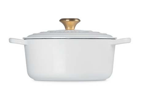 Le Creuset Støpejernsgryte Signature Hvit 4,2L (796-21177240101441)