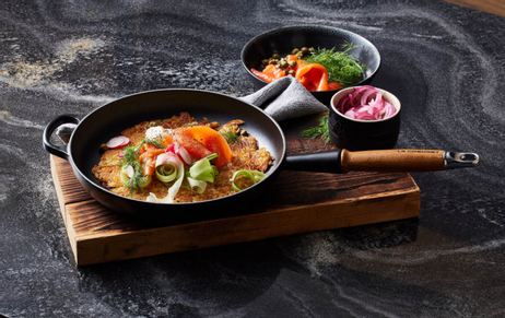 Le Creuset Støpejernspanne Signature Matt-Sort Ø28 (796-20258280000422)