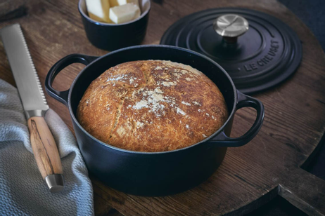 Le Creuset Støpejernsgryte Signature Matt-Sort 5,3L