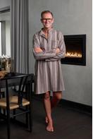 Halvor Bakke Nattskjorte Charleston-Hill Flanell muldvarp