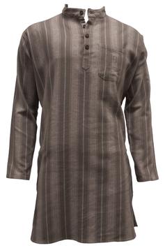 Halvor Bakke Nattskjorte Charleston-Hill Flanell muldvarp (479-120223)