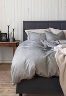 Borås Cotton Sengesett Enzo Flanell grå