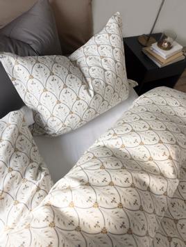 Borås Cotton Sengesett Marino Sateng grå