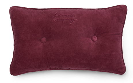 Lexington Pute Knappet Veloun burgunder_30x50