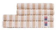 Lexington Striped Terry Håndkle lysbeige-offwhite (588-10003701-70x130)