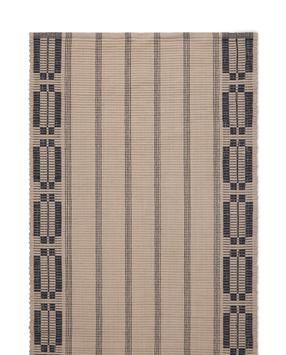 Lexington Gulvteppe Striped Økologisk-Bomull brun-svart
